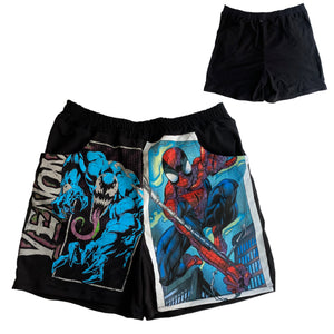 Vintage Tee Shorts (Spiderman & Venom)