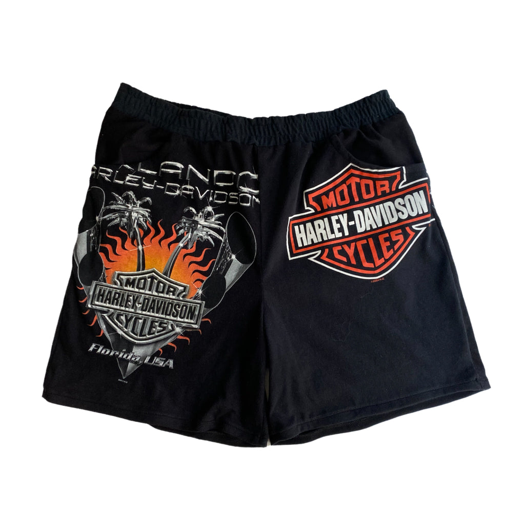Vintage Tee Shorts (Harley Davidson)